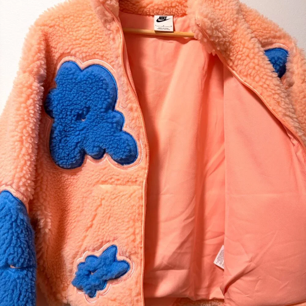 RARE Nike Project U’phoria Floral Sherpa Fleece Jacket L - Picture 4 of 8